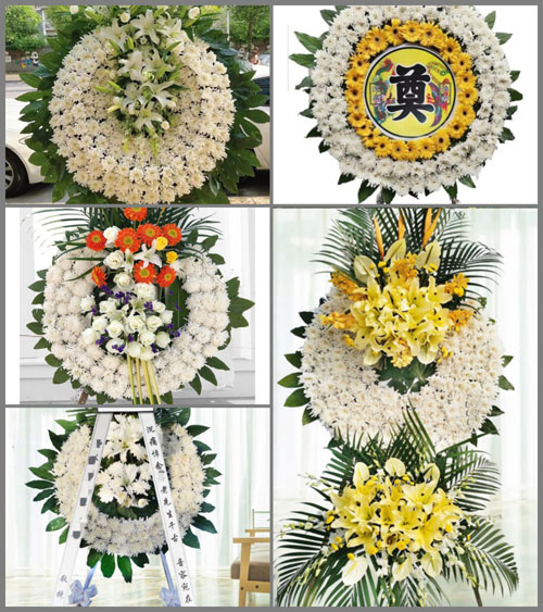 福建龙岩永定区高陂镇睦邻村花圈速递